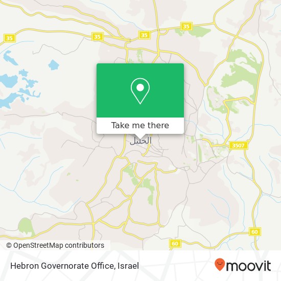 Hebron Governorate Office map