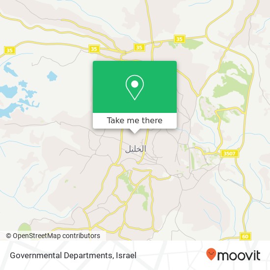 Governmental Departments map