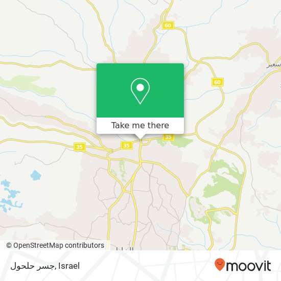 جسر حلحول map