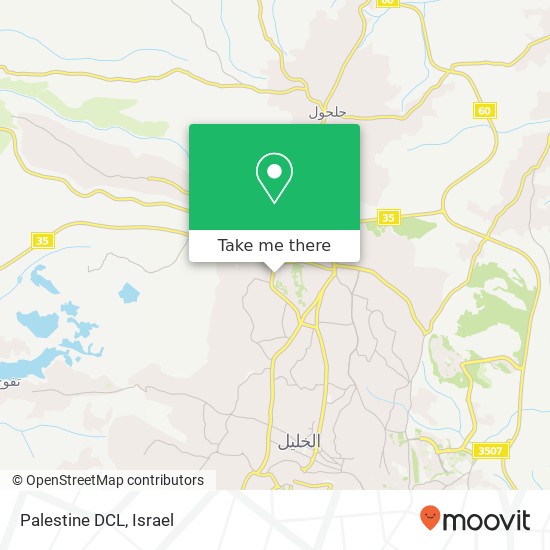 Palestine DCL map