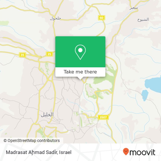Карта Madrasat Aḩmad Sadīr