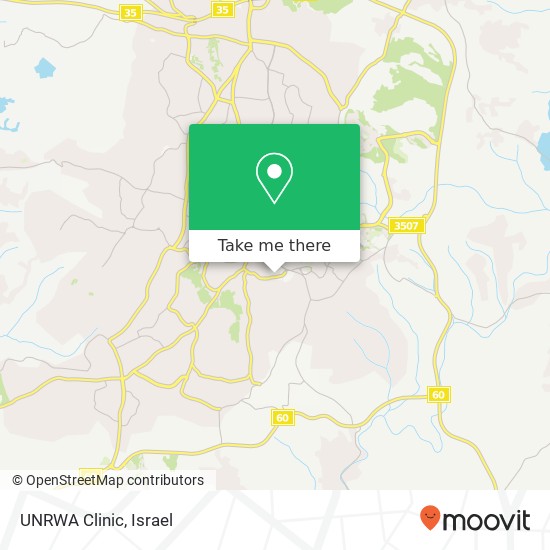 UNRWA Clinic map