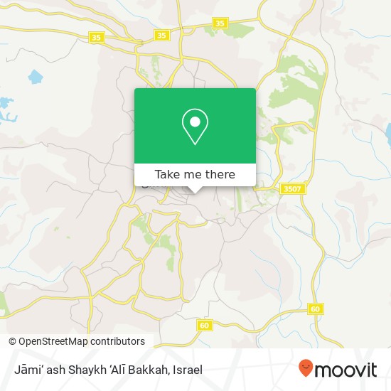 Карта Jāmi‘ ash Shaykh ‘Alī Bakkah