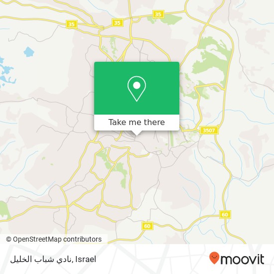 نادي شباب الخليل map