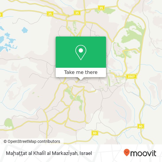 Карта Maḩaţţat al Khalīl al Markazīyah
