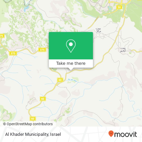 Карта Al Khader Municipality