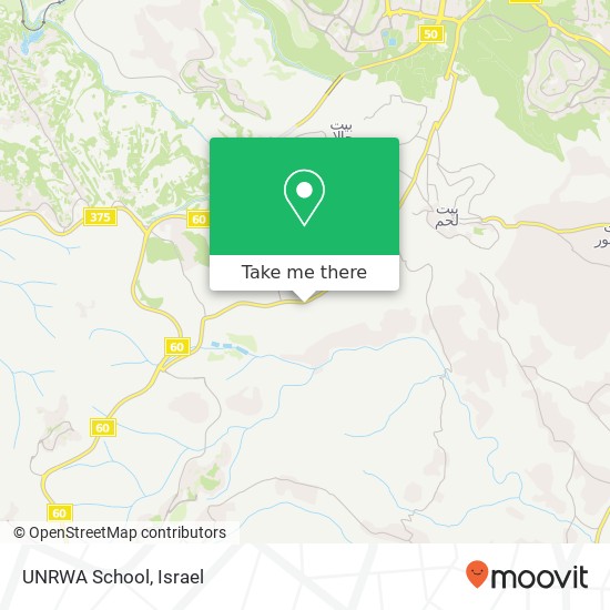 UNRWA School map