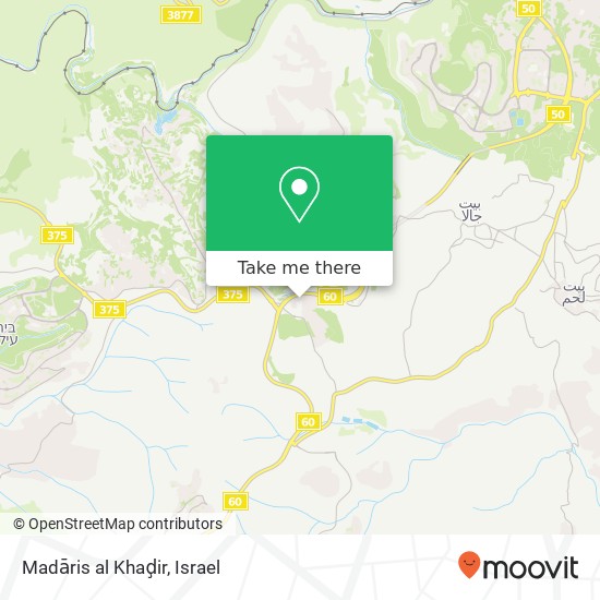 Карта Madāris al Khaḑir