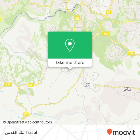 بنك القدس map