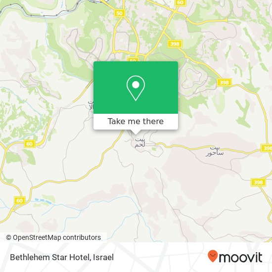 Карта Bethlehem Star Hotel