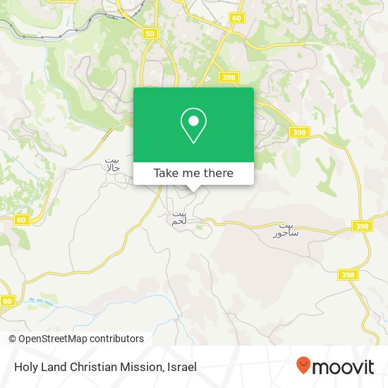 Holy Land Christian Mission map
