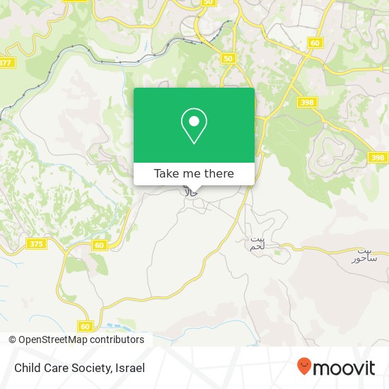 Child Care Society map