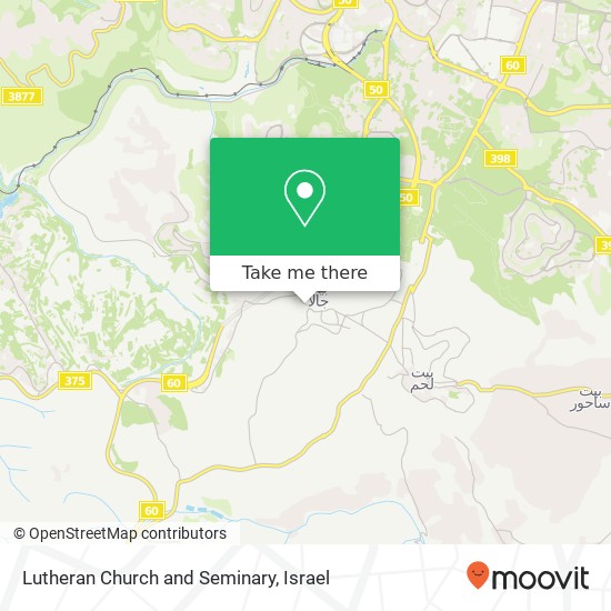 Lutheran Church and Seminary map