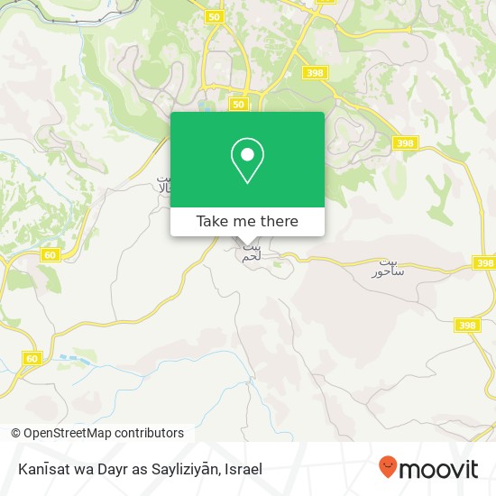 Карта Kanīsat wa Dayr as Sayliziyān