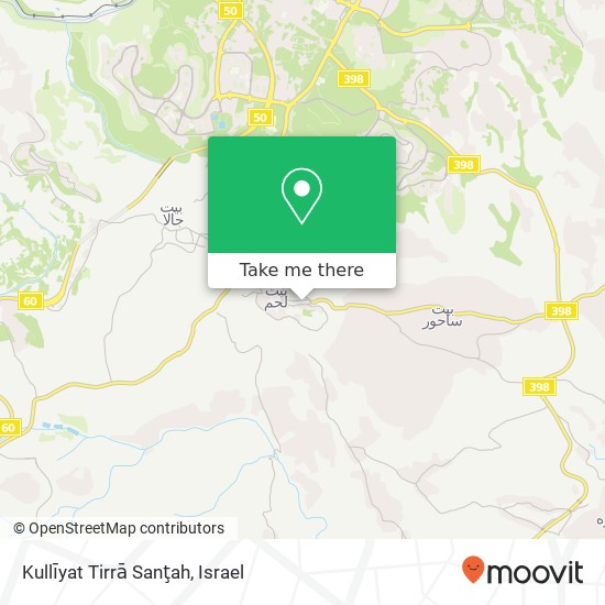 Карта Kullīyat Tirrā Sanţah