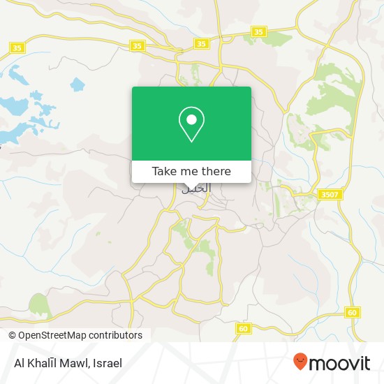 Карта Al Khalīl Mawl