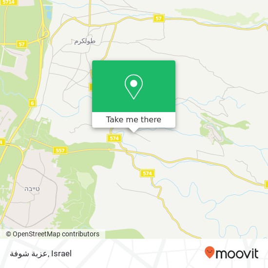 عزبة شوفة map