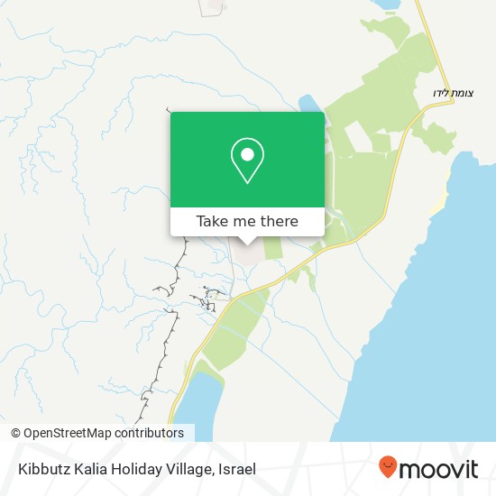 Карта Kibbutz Kalia Holiday Village