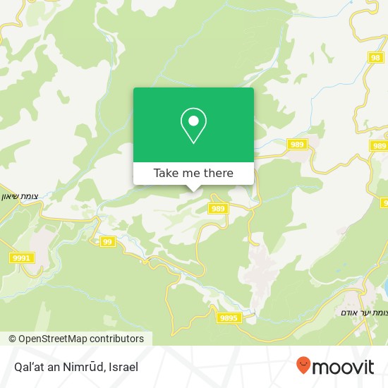 Qal‘at an Nimrūd map