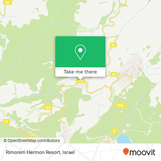 Rimonim Hermon Resort map