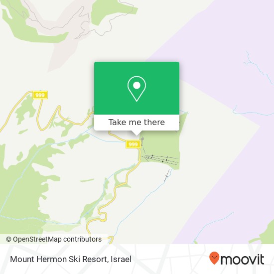 Mount Hermon Ski Resort map