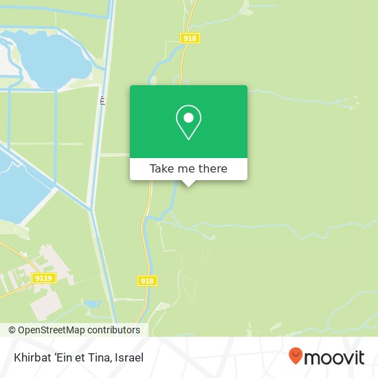 Khirbat ‘Ein et Tina map