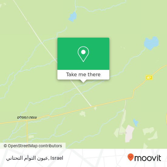 عيون التوأم التحتاني map