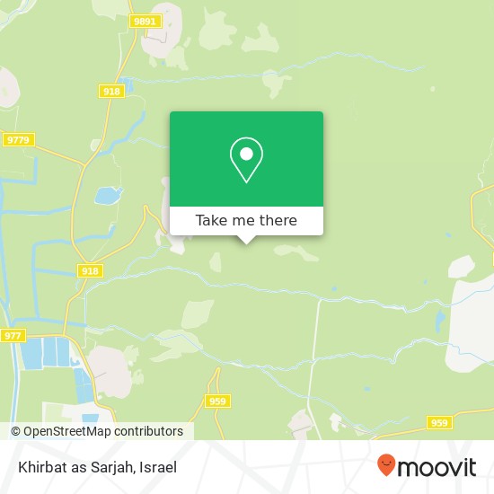 Карта Khirbat as Sarjah