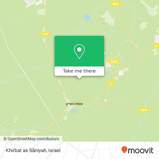 Khirbat as Sāniyah map