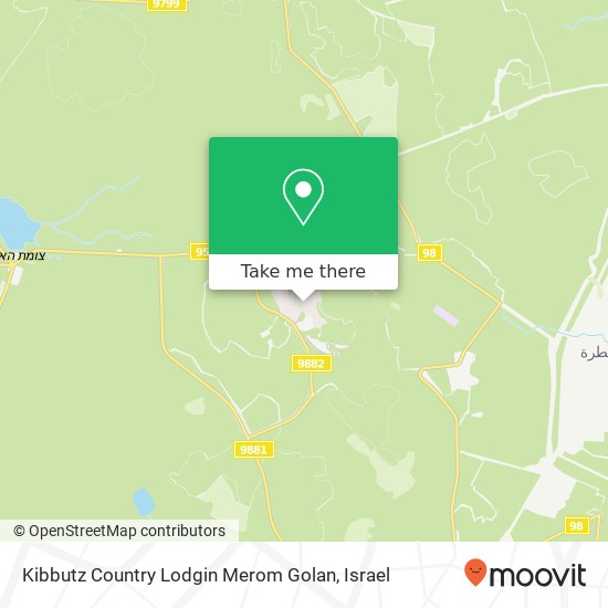 Карта Kibbutz Country Lodgin Merom Golan