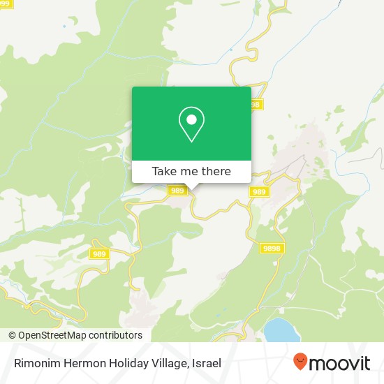 Rimonim Hermon Holiday Village map