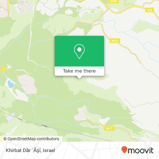 Khirbat Dār `Āşī map