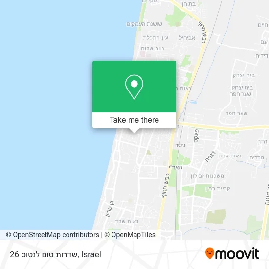 Карта שדרות טום לנטוס 26