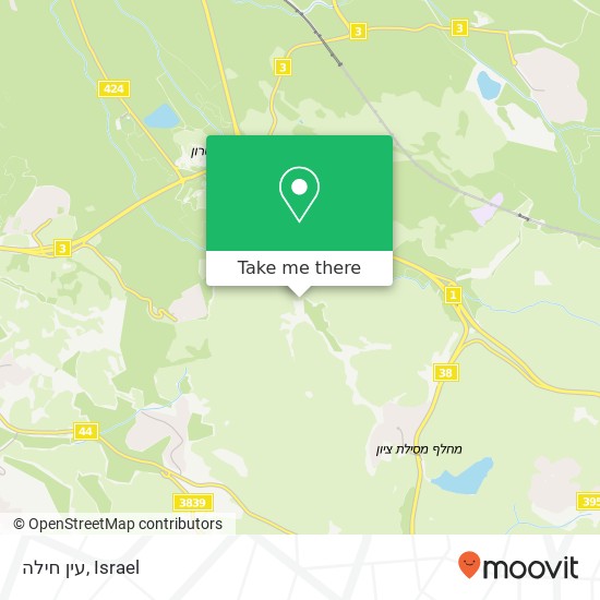 עין חילה map