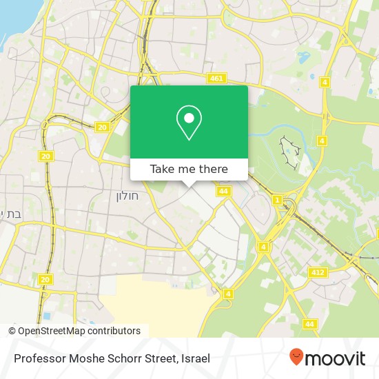 Professor Moshe Schorr Street map