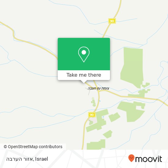 אזור הערבה map