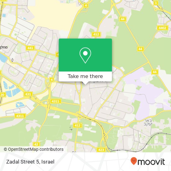 Zadal Street 5 map