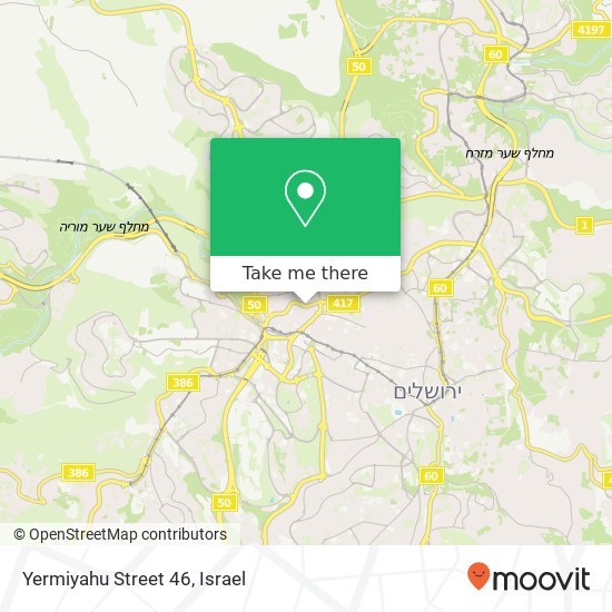 Yermiyahu Street 46 map