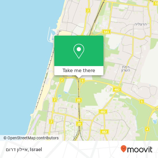 איילון דרום map