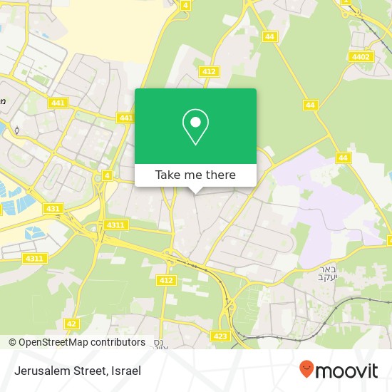 Карта Jerusalem Street