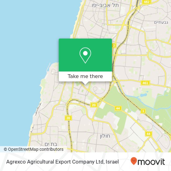 Agrexco Agricultural Export Company Ltd map