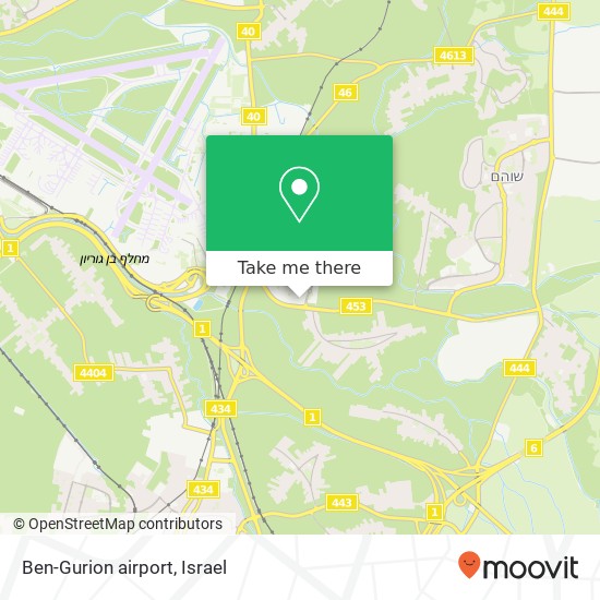 Ben-Gurion airport map