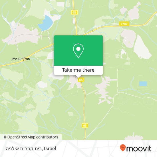 בית קברות אילניה map