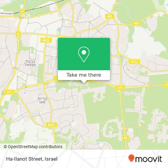 Ha-Ilanot Street map