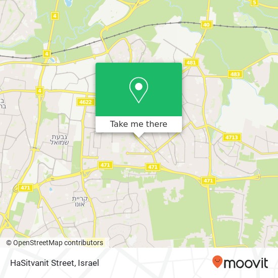 HaSitvanit Street map