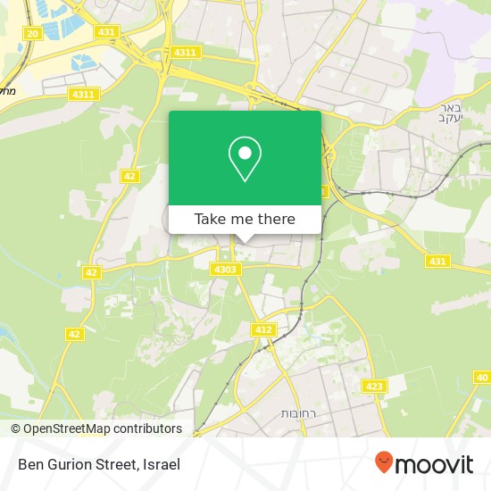 Карта Ben Gurion Street