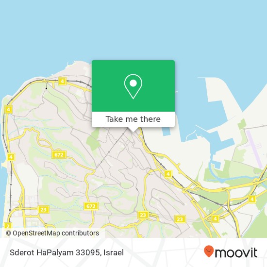 Sderot HaPalyam 33095 map