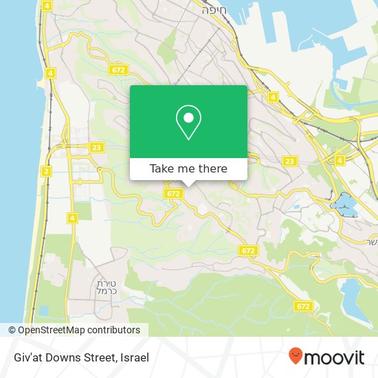 Giv'at Downs Street map