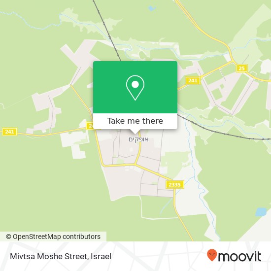 Mivtsa Moshe Street map