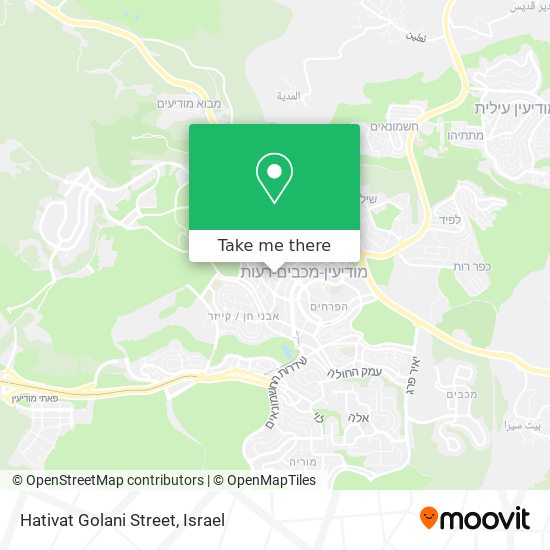 Hativat Golani Street map